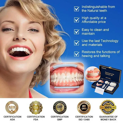 🏆 2026 Top Rated⏰Owiwell™ Medical Full Denture with Strong Suctiond