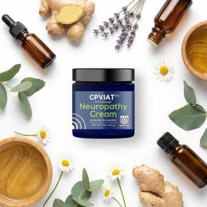 🔥Cpviat™ Neuropathy Cream - Soothing Cream for Feet, Legs, Hands, Etc. Aloe Shea Butter Gentle Clove Moisturizing Body Care Daily